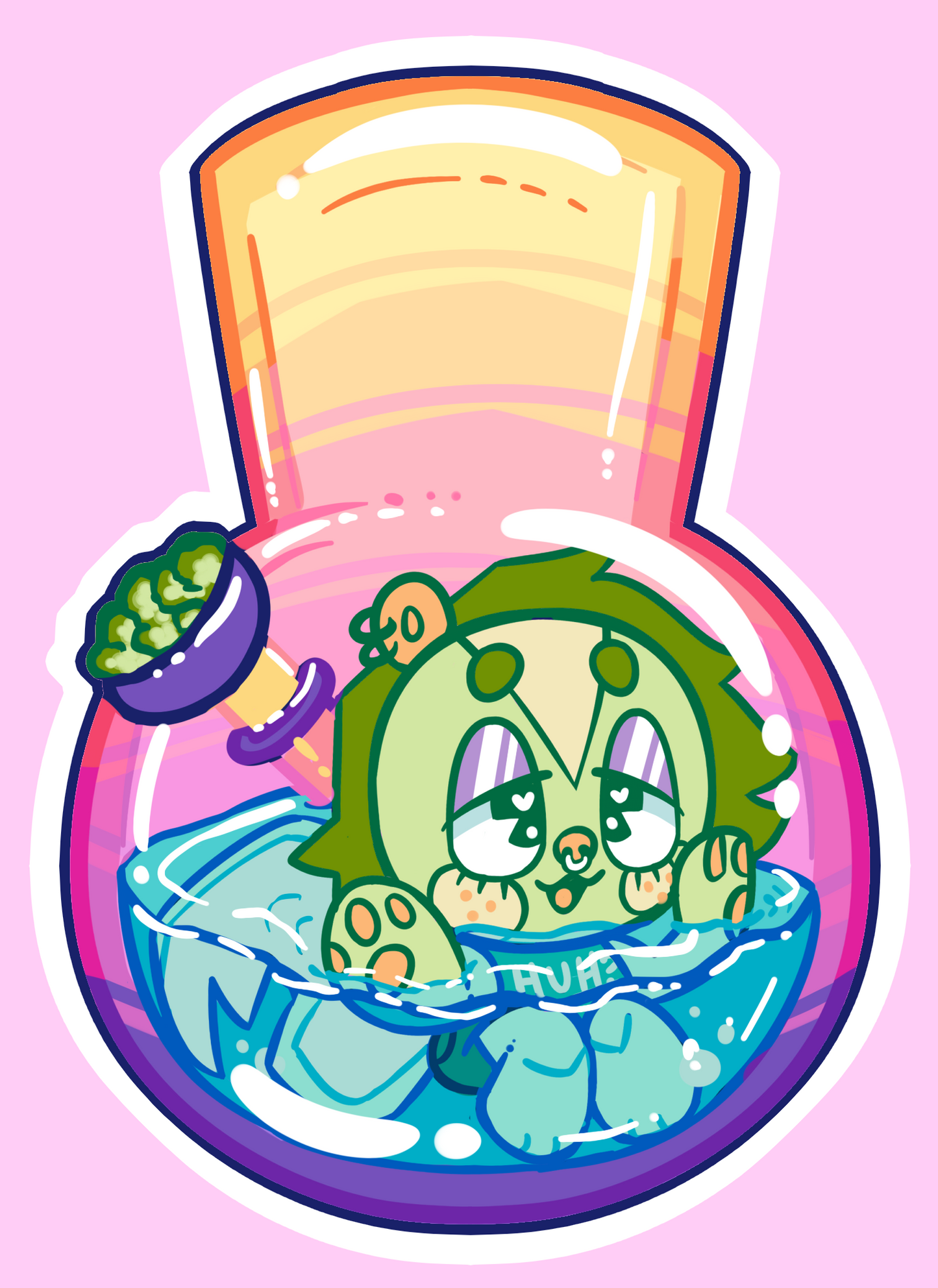 Bong Friend Sticker | WEIRD STUFF | 420 | Waterproof