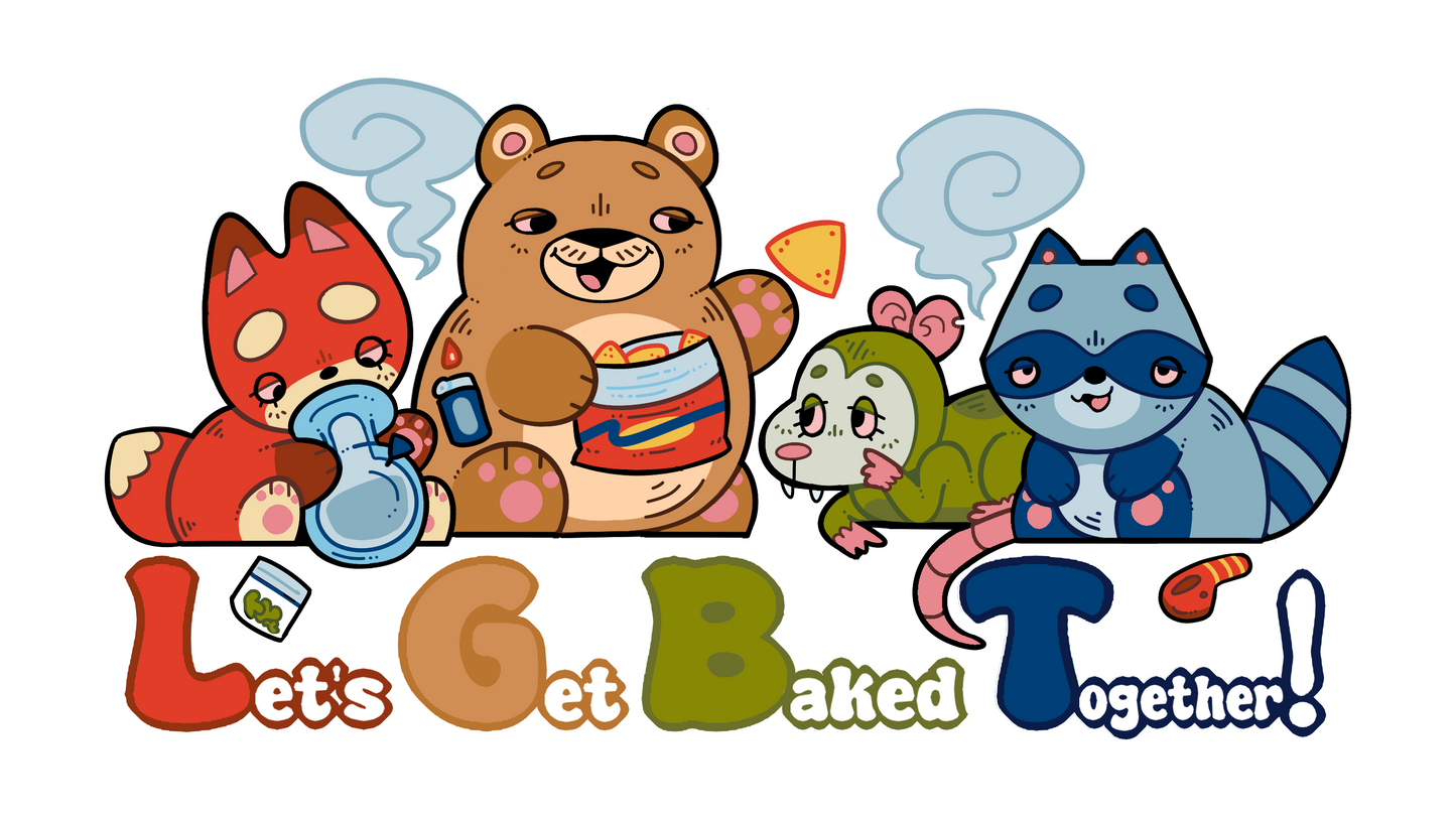 Let's Get Baked Together Sticker | WEIRD STUFF | LGBT | 420 | Animals | Waterproof