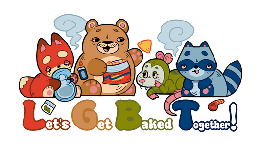 Let's Get Baked Together Sticker | WEIRD STUFF | LGBT | 420 | Animals | Waterproof