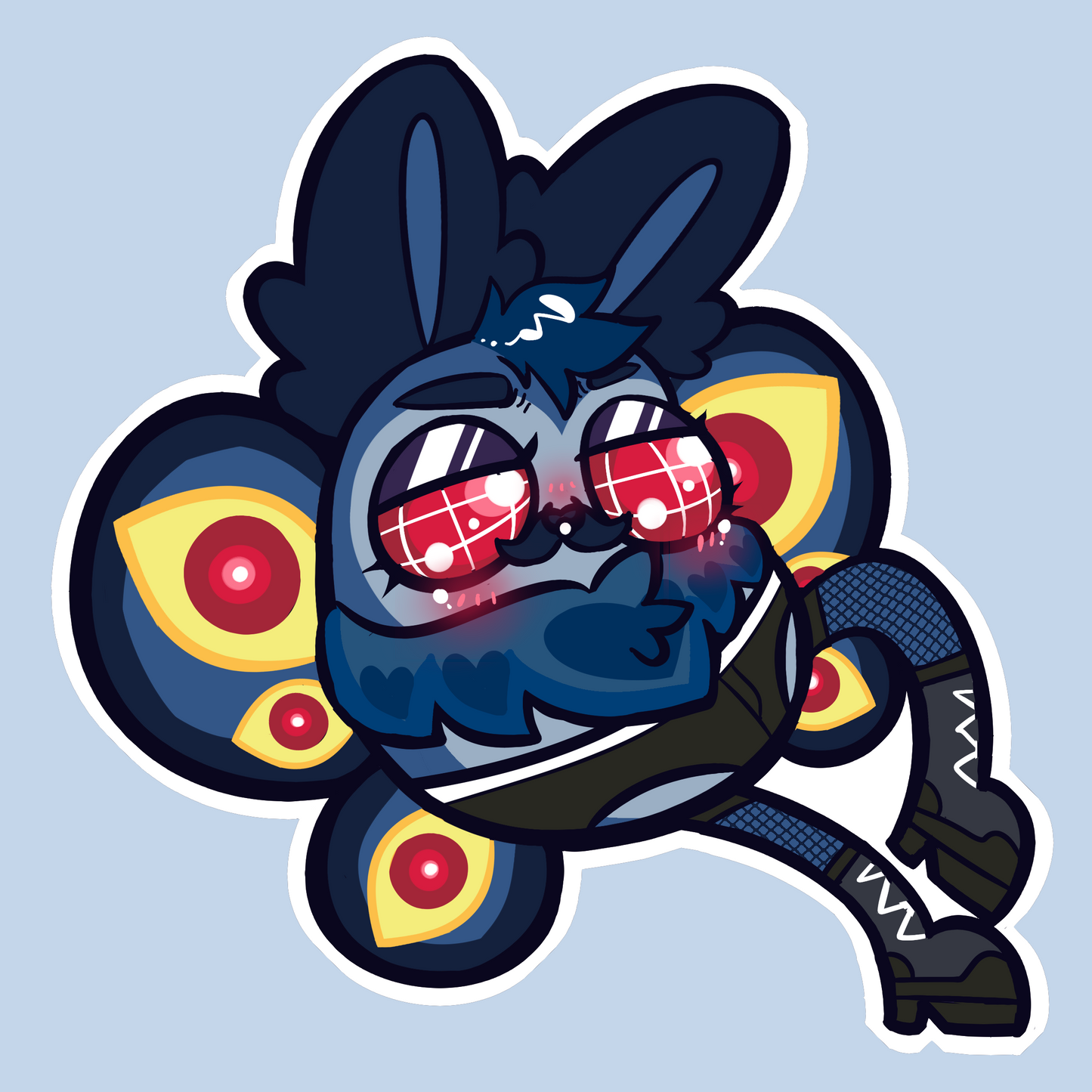 Pin-Up Mothman Sticker | WEIRD STUFF | Waterproof